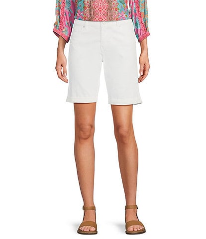 Intro Plus Size Daisy High Waisted Pull-On Bermuda Shorts