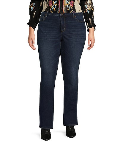 Code Bleu Plus Size Chelsea High Rise Straight Leg Jeans