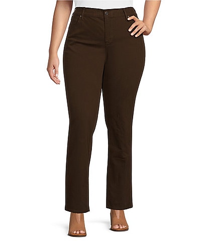 Karen Kane Plus Size Double Stretch Twill Flat Front Pull-On Piper