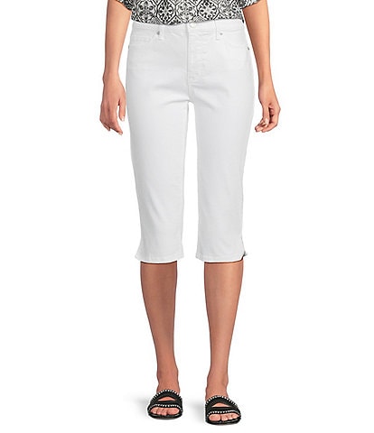 Code Bleu Stretch Denim High Rise Capri Skimmer Jeans