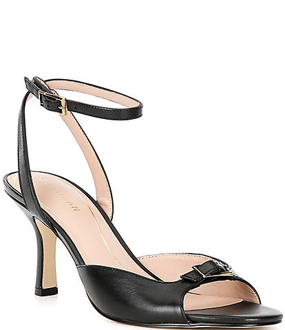 Cole Haan Annalise Leather Ankle Strap Buckled Dress Sandals