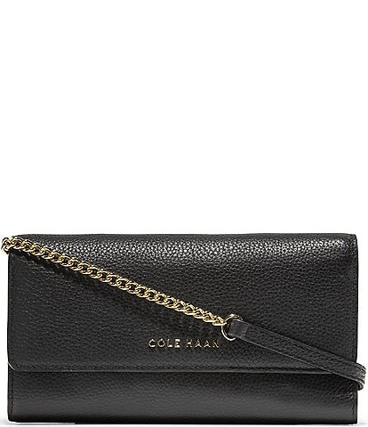 Cole Haan Black Leather Chain Wallet