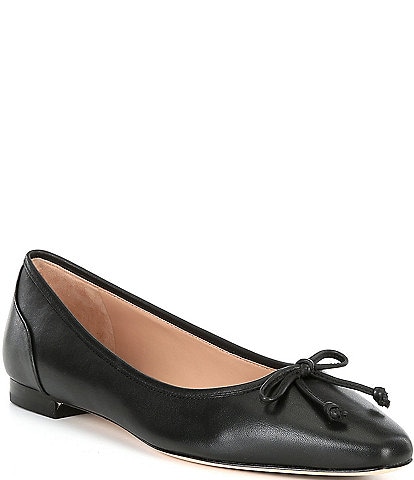 Cole Haan Chlea Leather Ballet Bow Flats