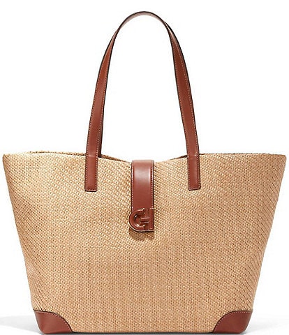 Cole Haan Classic Straw Tote Bag