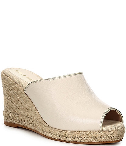 Cole Haan Cloudfeel Southcrest Espadrille Wedge Mules
