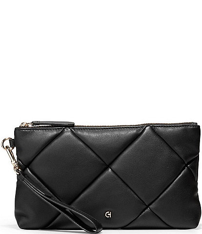 Cole Haan Essential Black Quilted Leather Clutch