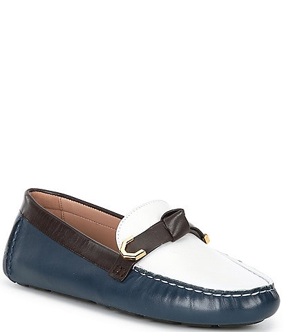 Cole Haan Evelyn Leather Bow Drivers