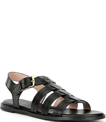 Cole Haan Flynn Leather Fisherman Flat Sandals