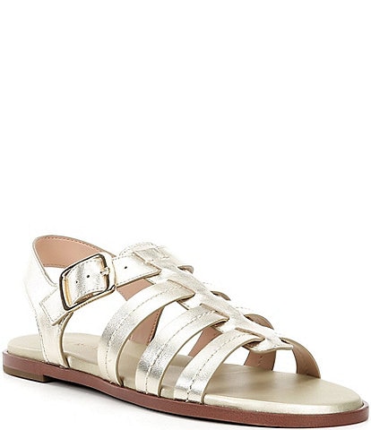 Cole Haan Flynn Metallic Fisherman Flat Sandals