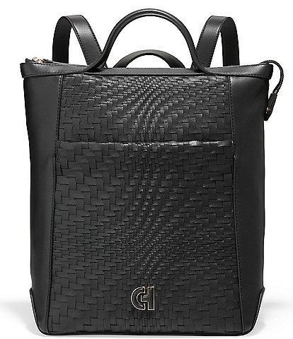 Cole Haan Genevieve Weave Small  Convertible Lux Backpack