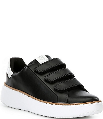 Cole Haan GrandPro Topspin Leather Triple Strap Sneakers