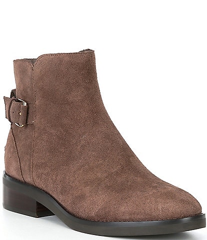 Cole Haan Hampshire Suede Buckle Booties