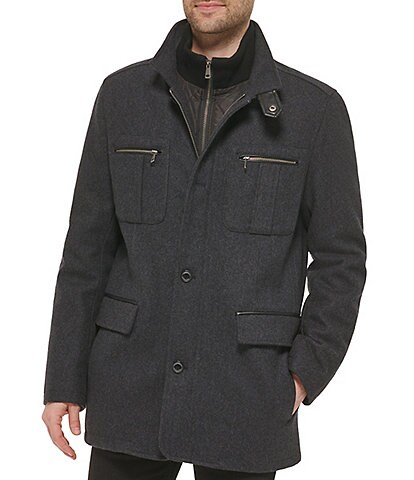 Cole Haan Melton Wool Car Coat
