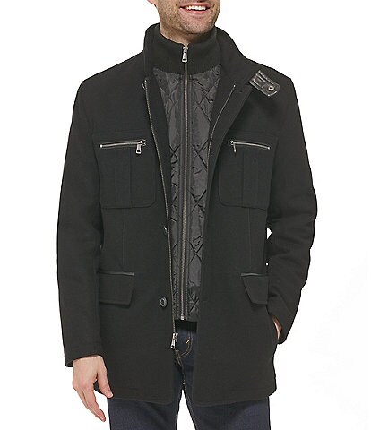 Cole Haan Melton Wool Car Coat