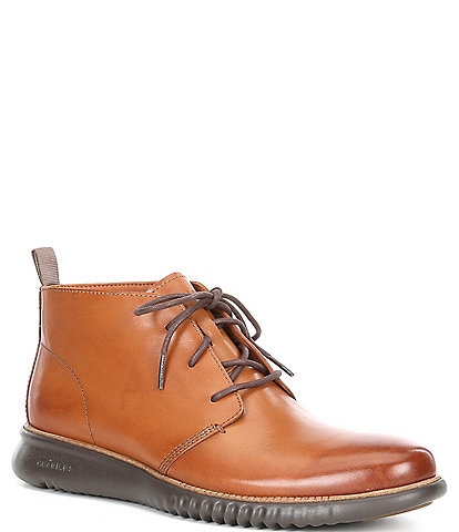 Cole Haan Men's 2.ZERØGRAND Leather Lace-Up Chukka Boots