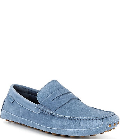 Cole Haan Men's Davies Grand Suede Penny Driver Loafers