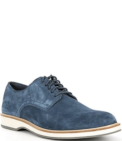 Cole Haan Men's Morse Grand Suede Plain Toe Oxfords