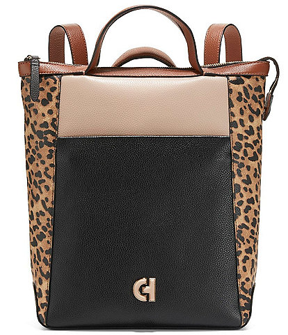 Cole Haan Mini Grand Ambition Leopard Print Convertible Backpack