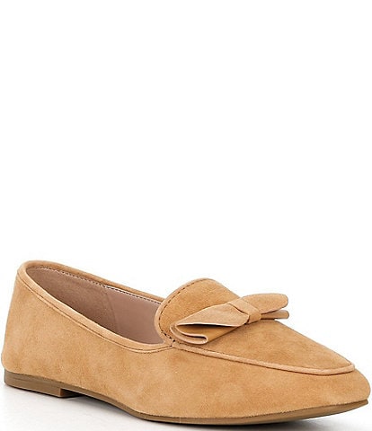 Cole Haan Payson Soft Bow Suede Loafers