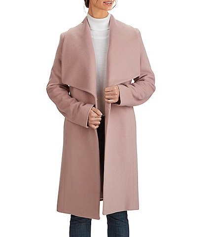 pink wrap coats