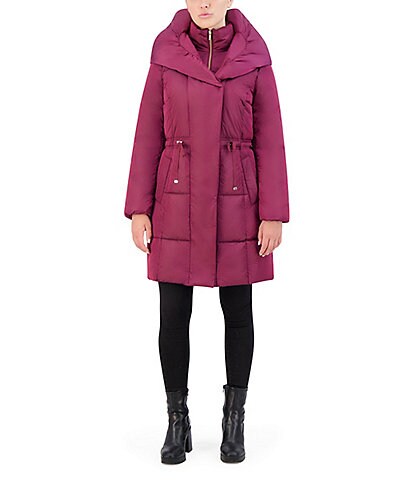 Cole Haan Signature Shawl Hooded Puffer Coat