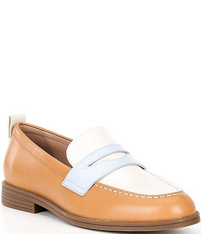 Cole Haan Stassi Leather Penny Loafers