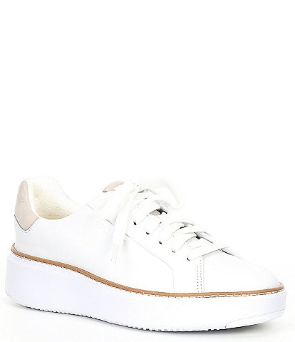 Cole Haan Women's Topspin Lace-Up Leather Platform Sneakers