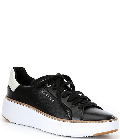 Cole Haan Women's Topspin Lace-Up Leather Sneakers