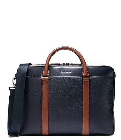 Cole Haan Triboro Pebbled Leather Briefcase
