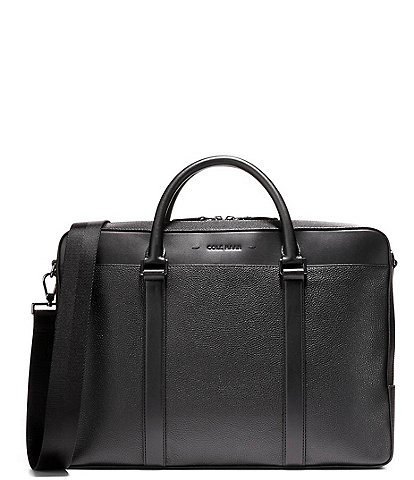 Cole Haan Triboro Pebbled Leather Briefcase
