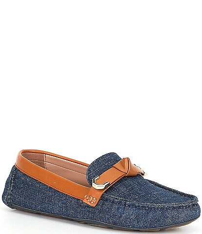Cole Haan Women's Evelyn Bow Denim Drivers