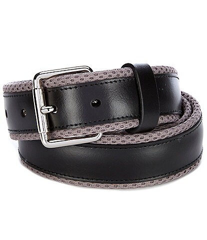 Cole Haan Zero Overlay Mesh Leather Belt