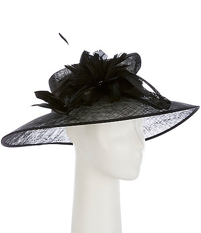 Collection 18 Sinnamay Asymmetrical Ascot Dress Hat