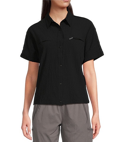 Columbia Boundless Trek Point Collar Short Sleeve Omni-Shade UPF 50 Sun Protection Button Front Shirt