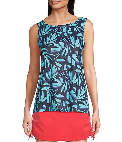 Columbia Chill River Printed Round Neck Sleeveless Tank Top