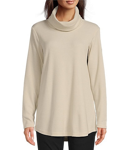 Columbia Holly Hideaway™ Waffle Knit Cowl Neck Long Sleeve Pullover