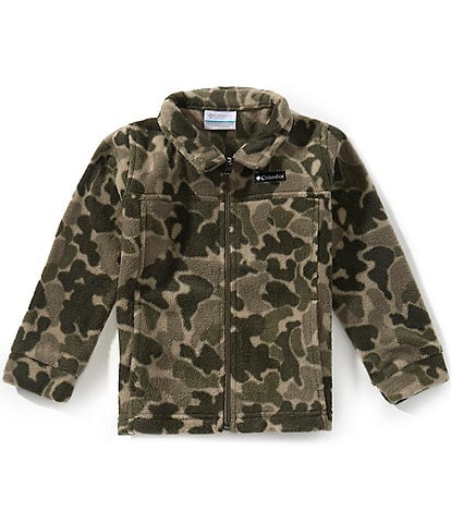 Columbia Little Boys Zing III Black Mod Camo Fleece Full-Zip Jacket