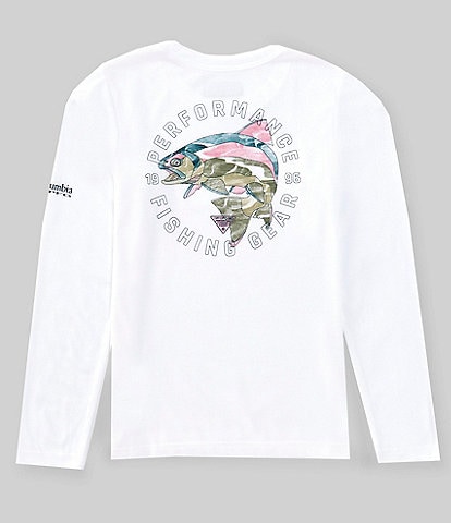 Columbia Little/Big Boys 4-18 PFG™ Long-Sleeve Graphic T-Shirt