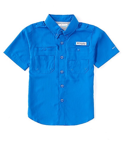 Columbia Boys' PFG Bonehead Short Sleeve Shirt - Toddler - 4T - Blue