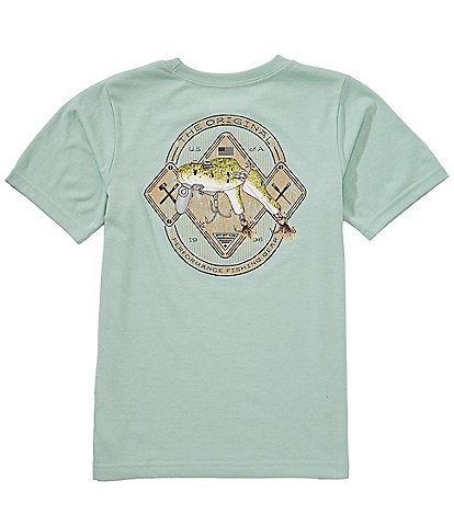 Columbia Little/Big Boys Short Sleeve PFG Surf Monster T-Shirt