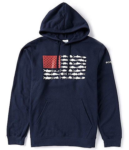 Columbia PFG Big & Tall Fish Flag Hoodie II Hoodie