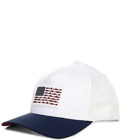 Columbia PFG Elite 3D Americana Stretch Snap Back Hat