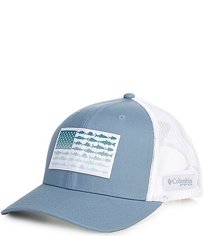 Columbia PFG Fish Flag Mesh Snap Back Hat