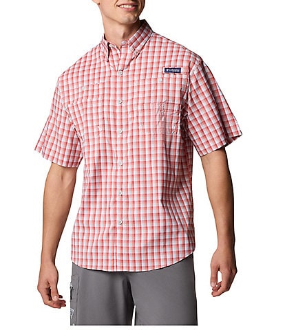 Columbia PFG Super Tamiami Check Short Sleeve Woven Shirt