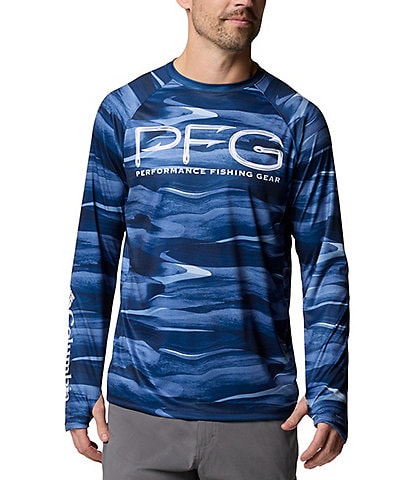 Columbia PFG Super Terminal Tackle Vent Camo Long Sleeve T-Shirt