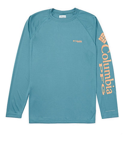 Men's Columbia PFG Terminal Tackle Heather Long Sleeve T - Noir