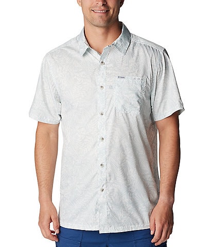 Columbia Super Slack Tide™ Short Sleeve Solid Woven Camp Shirt