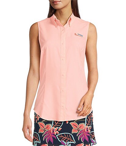 Columbia Women's Tamiami Collar Neck Sleeveless Button Front Shirt