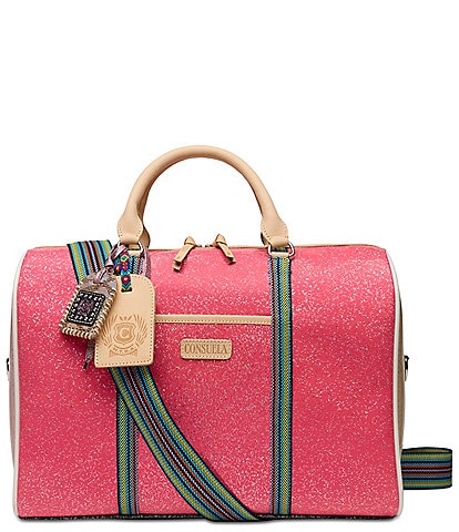 Consuela Bae Jet Setter Multi Colored Glitter Messenger Bag