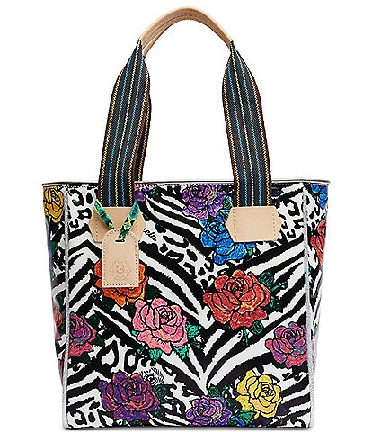 Consuela Carla Floral and Zebra Print Classic Tote Bag